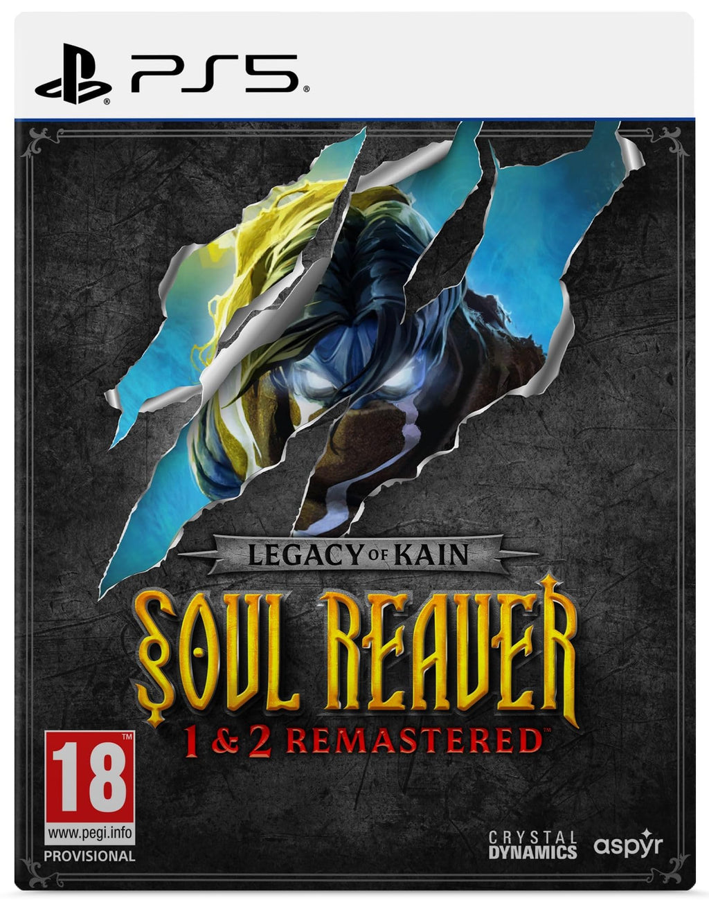 Legacy of Kain: Soul Reaver 1 & 2 Remastered PS5 game box — genuine sealed disc, Optrenex UAE