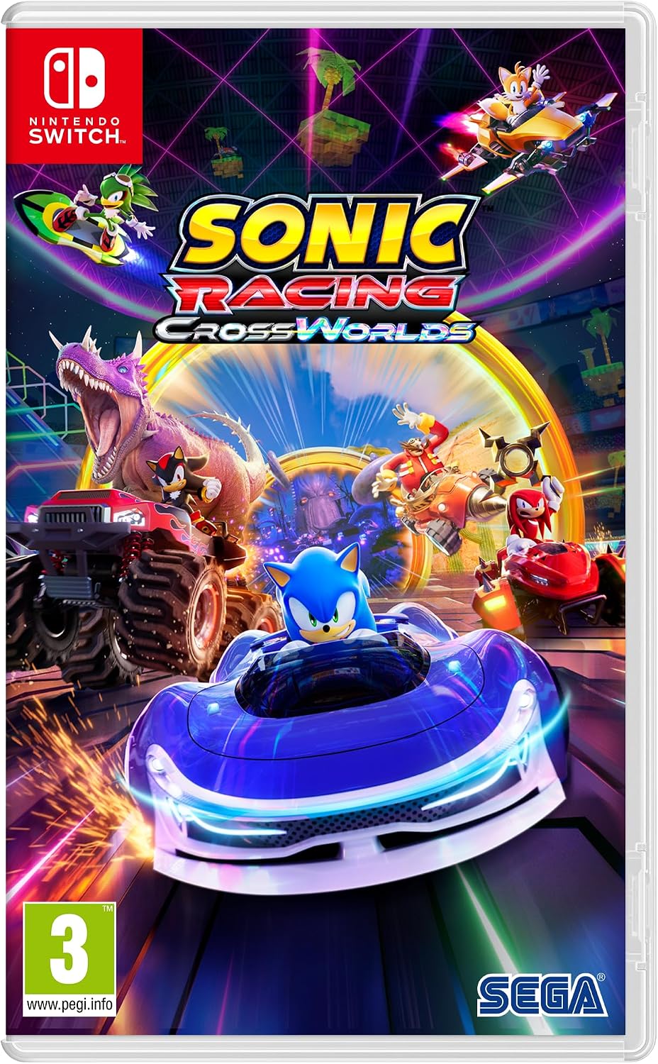Sonic Racing: CrossWorlds Nintendo Switch game box — genuine sealed, Optrenex UAE