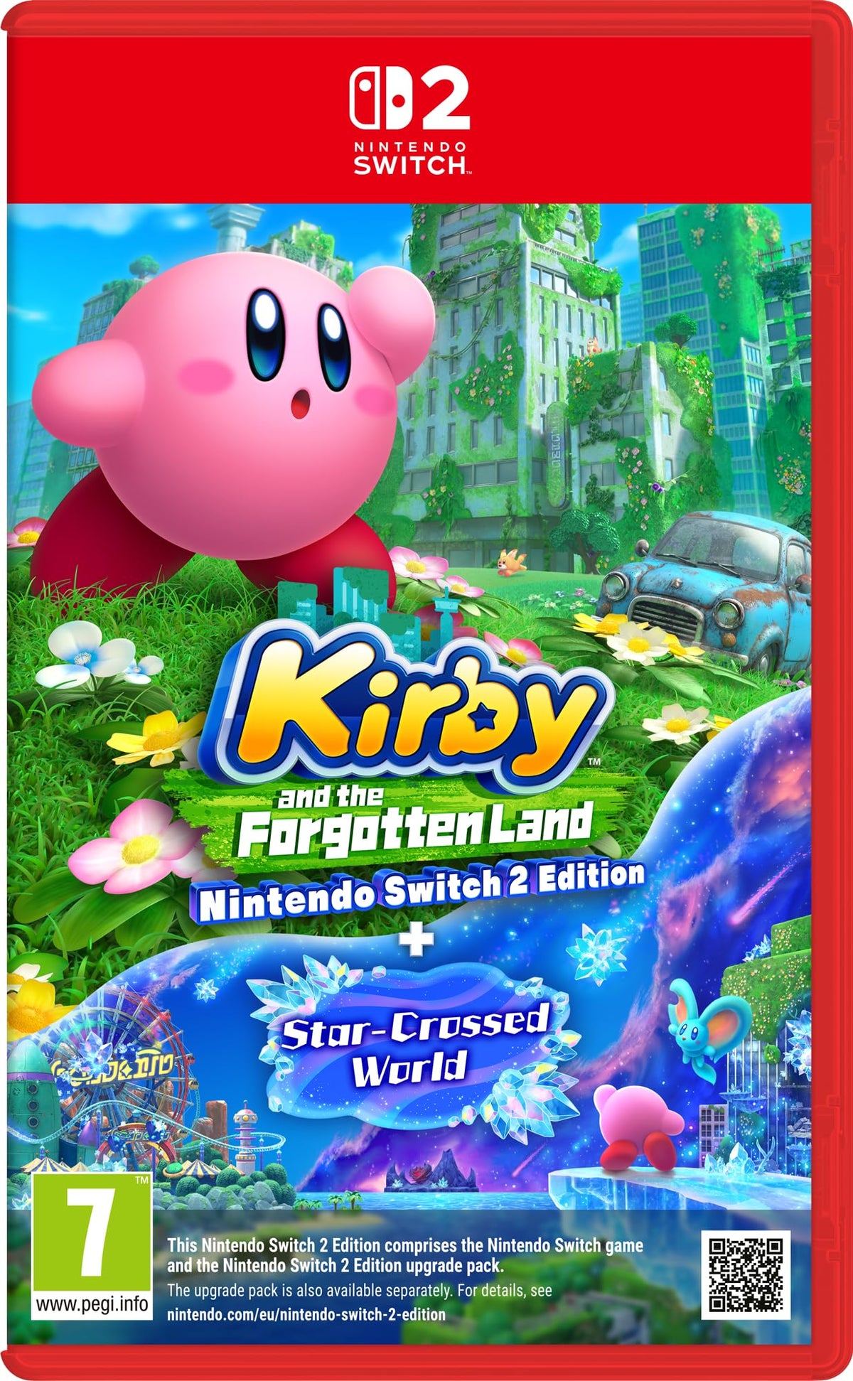 Kirby and the Forgotten Land – Nintendo Switch 2 Edition + Star-Crossed World Nintendo Switch 2 game box — genuine sealed, Optrenex UAE