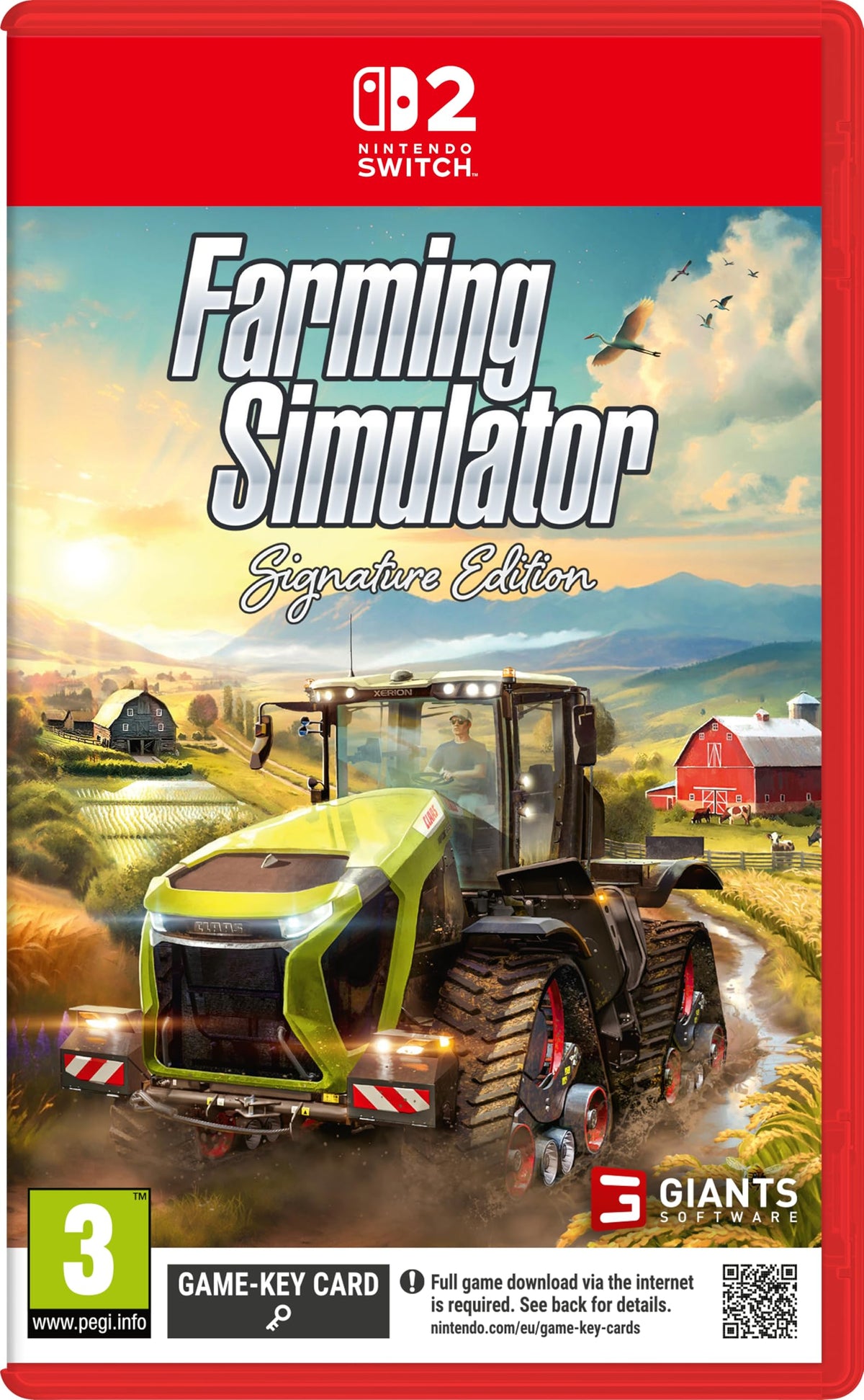 Farming Simulator: Signature Edition Nintendo Switch 2 game box — genuine sealed, Optrenex UAE