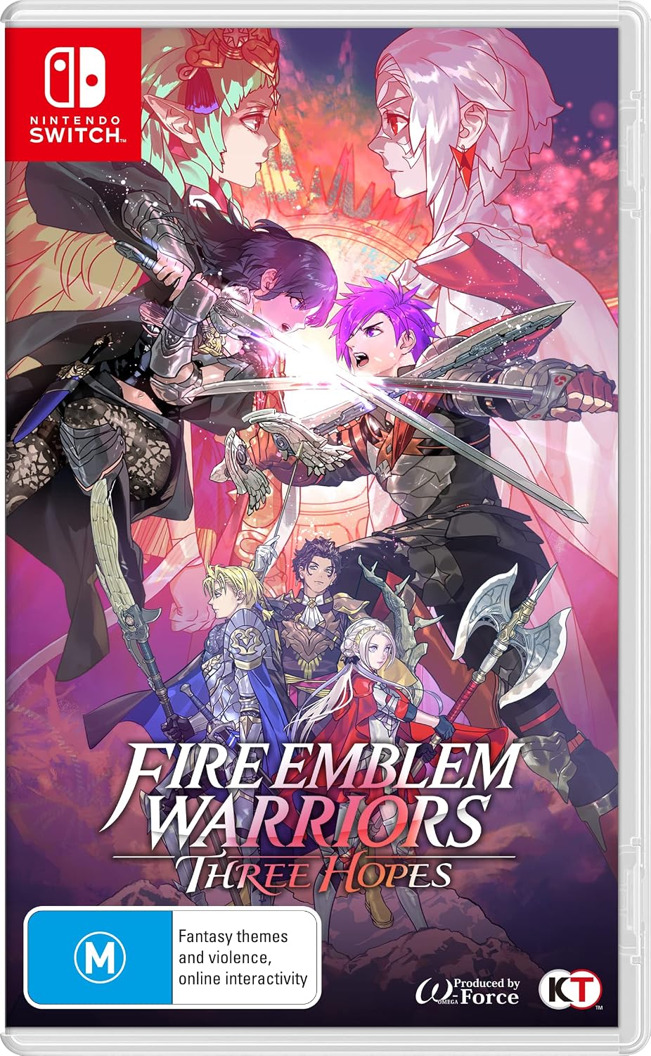 Fire Emblem Warriors: Three Hopes Nintendo Switch game box — genuine sealed, Optrenex UAE