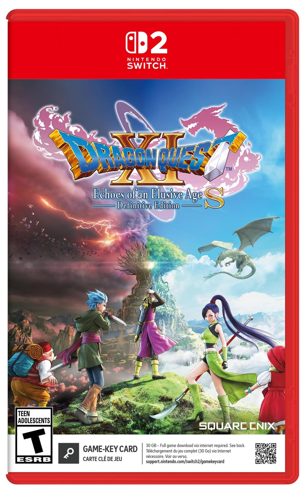 DRAGON QUEST XI S: Echoes of an Elusive Age – Definitive Edition Nintendo Switch 2 game box — genuine sealed, Optrenex UAE