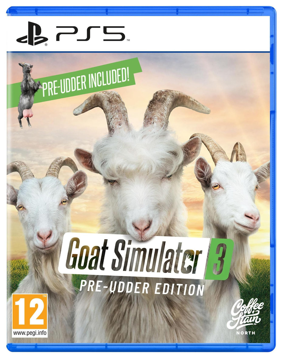 Goat Simulator 3 PS5 game box — genuine sealed disc, Optrenex UAE