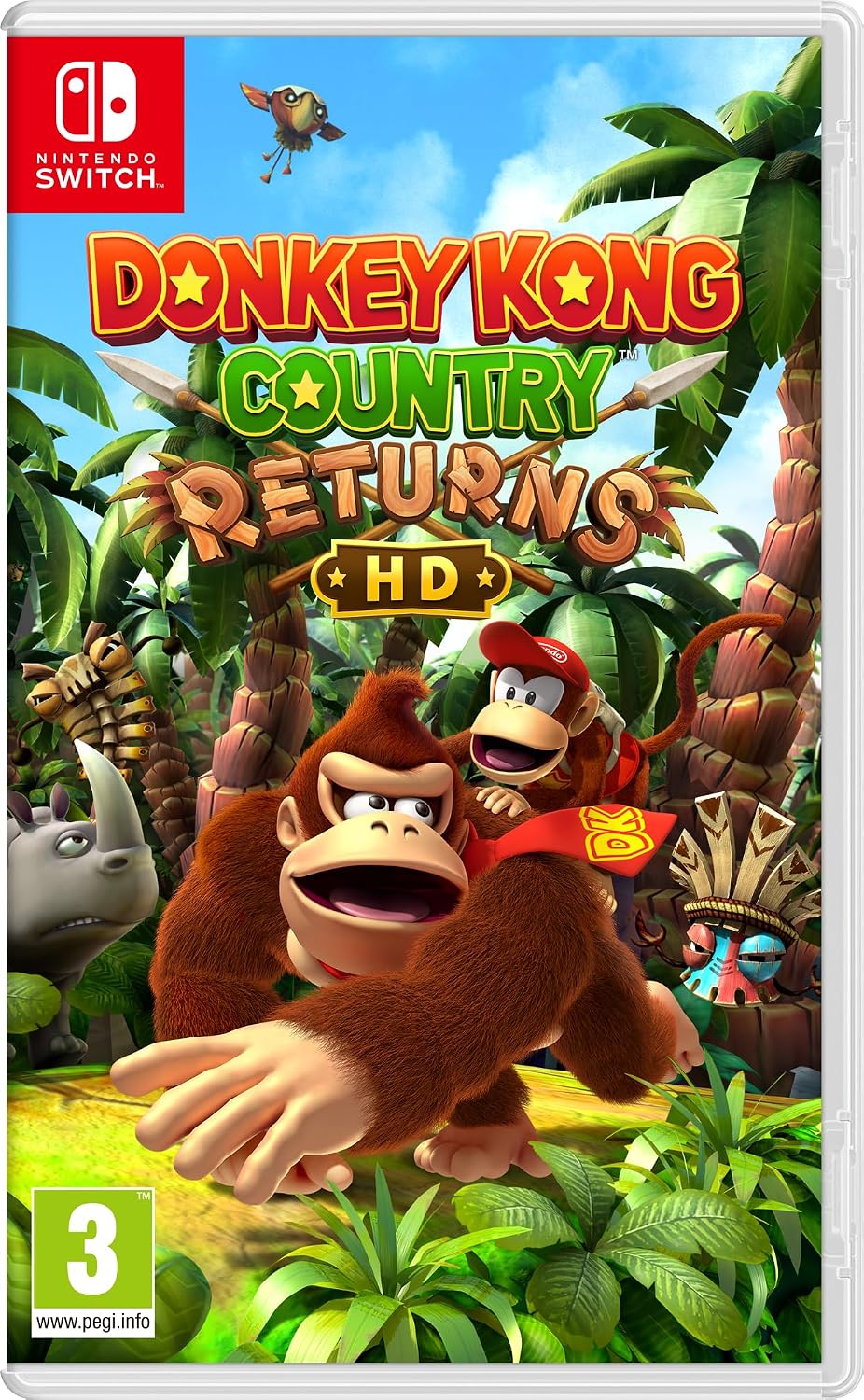 Donkey Kong Country Returns HD Nintendo Switch game box — genuine sealed, Optrenex UAE