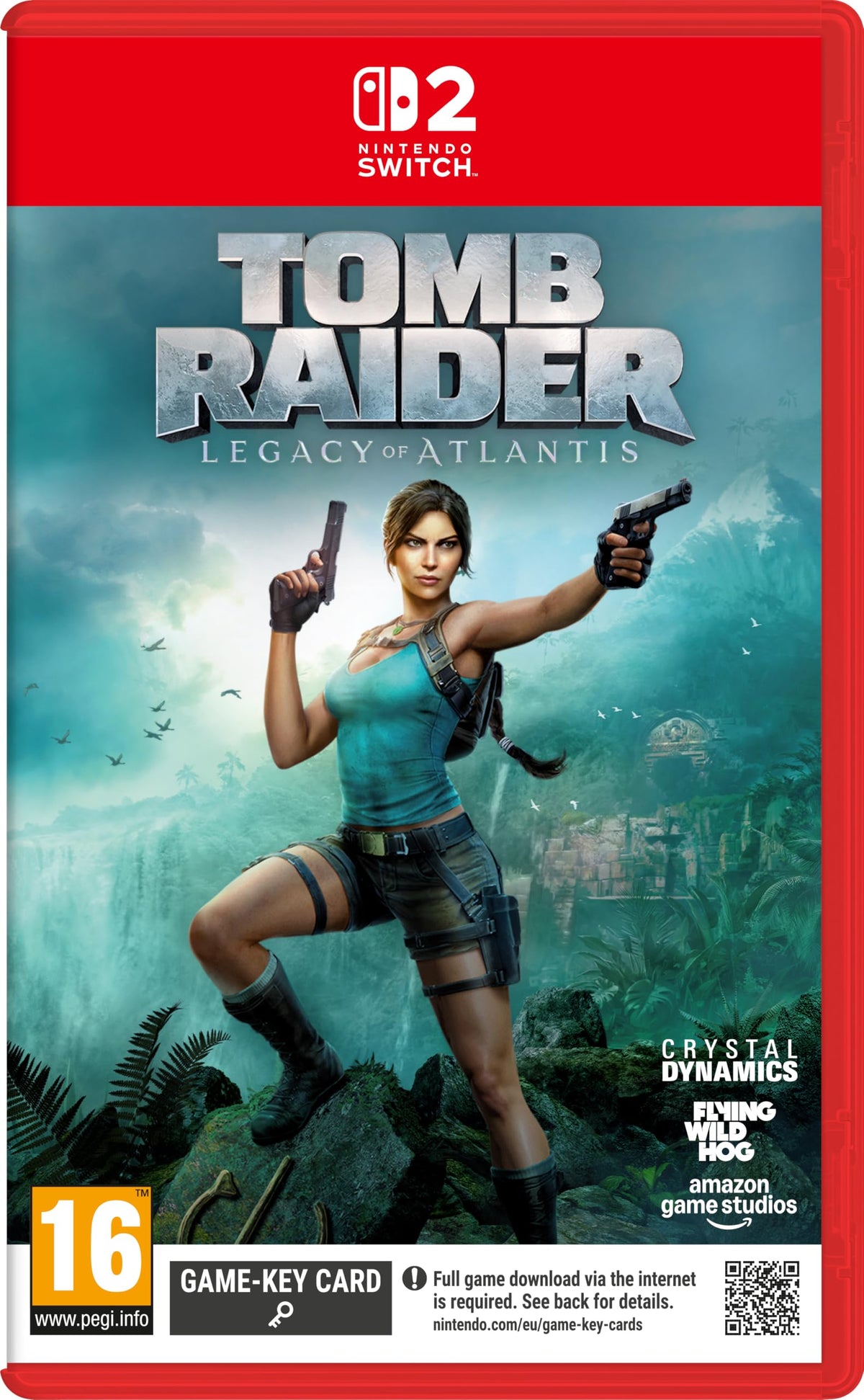 Tomb Raider: Legacy of Atlantis Nintendo Switch 2 game box — genuine sealed, Optrenex UAE