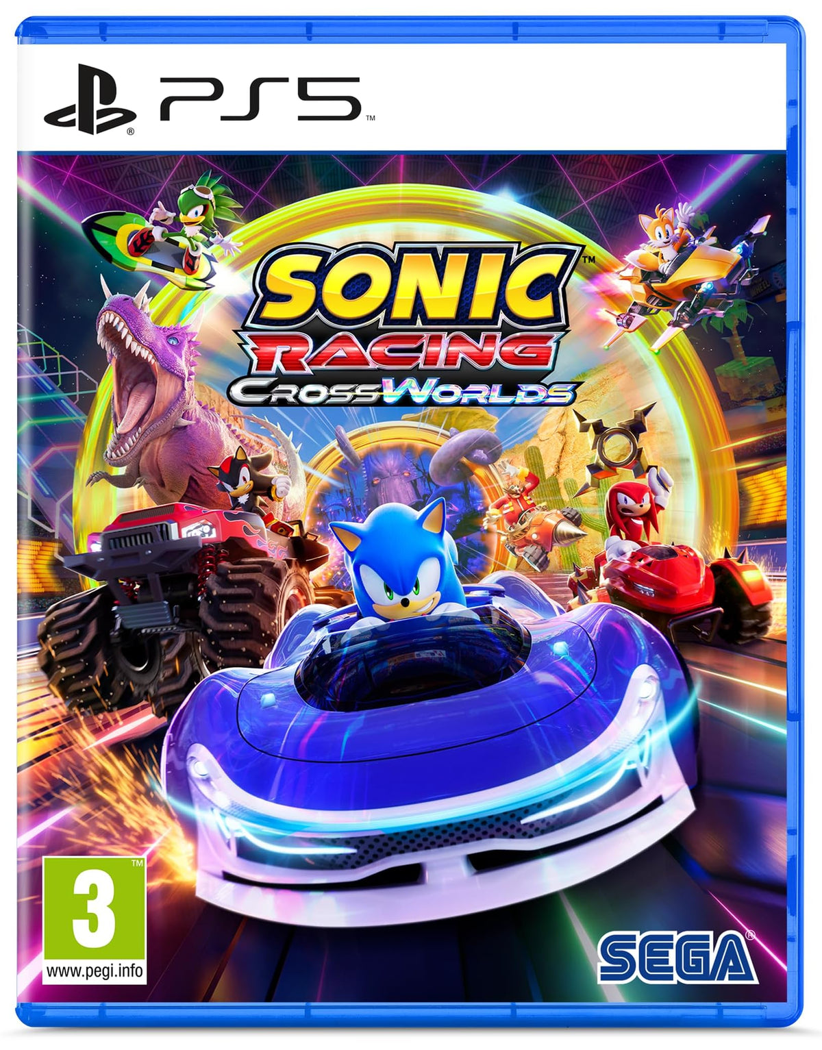 Sonic Racing: CrossWorlds PS5 game box — genuine sealed disc, Optrenex UAE