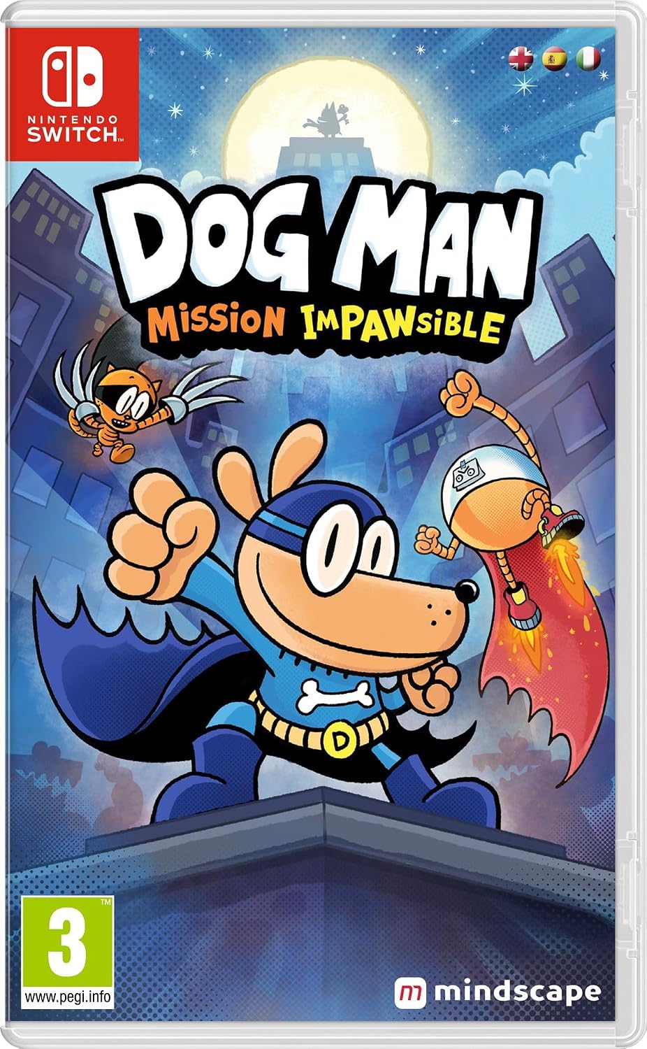 Dog Man: Mission Impawsible Nintendo Switch game box — genuine sealed, Optrenex UAE