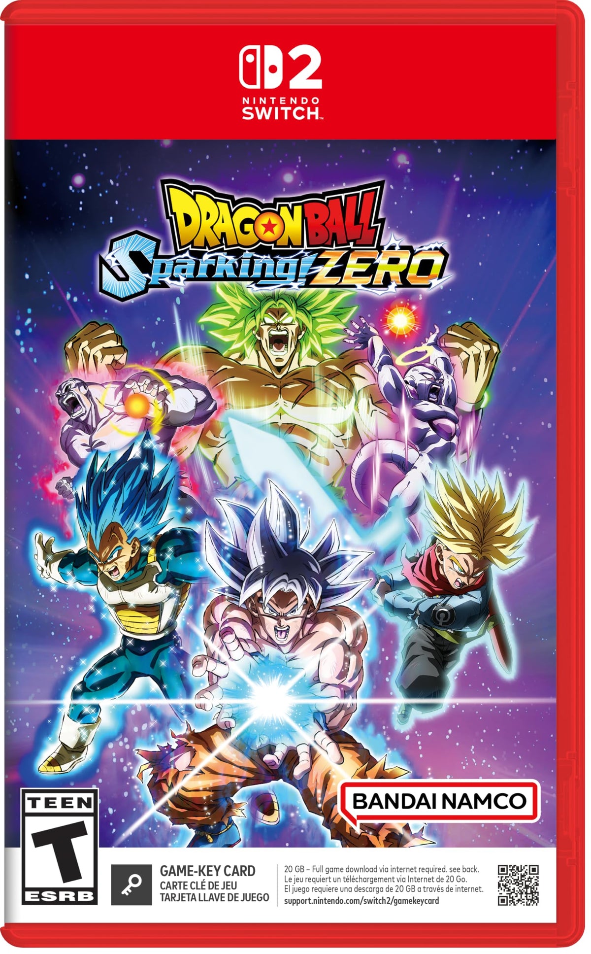 Dragon Ball: Sparking! ZERO Nintendo Switch 2 game box — genuine sealed, Optrenex UAE