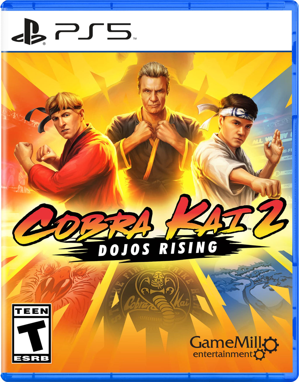 Cobra Kai 2: Dojos Rising PS5 game box — genuine sealed disc, Optrenex UAE