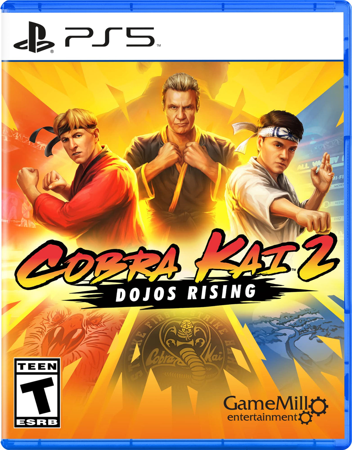 Cobra Kai 2: Dojos Rising PS5 game box — genuine sealed disc, Optrenex UAE