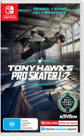 Tony Hawk's Pro Skater 1 + 2 Nintendo Switch game box — genuine sealed, Optrenex UAE