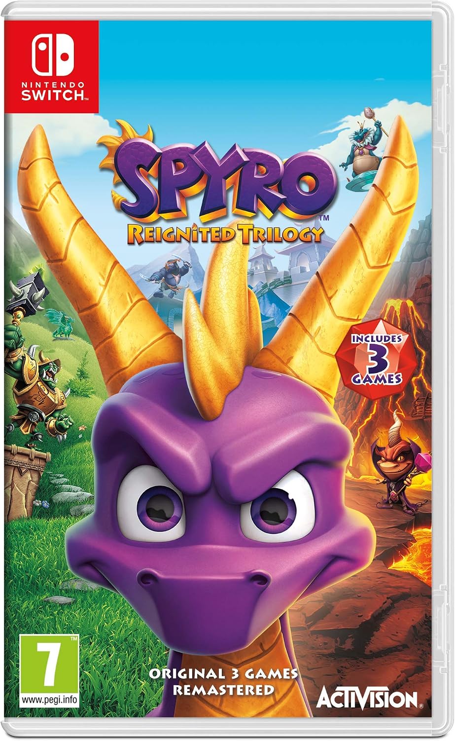 Spyro Reignited Trilogy Nintendo Switch game box — genuine sealed, Optrenex UAE