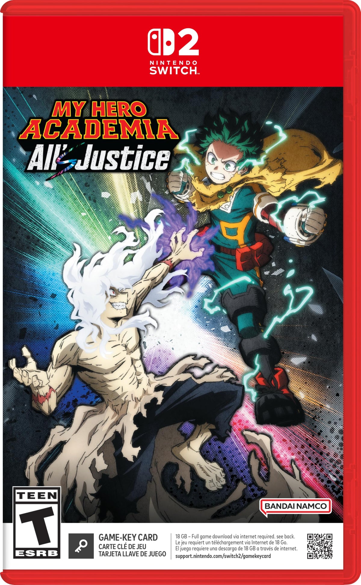 MY HERO ACADEMIA: All's Justice Nintendo Switch 2 game box — genuine sealed, Optrenex UAE