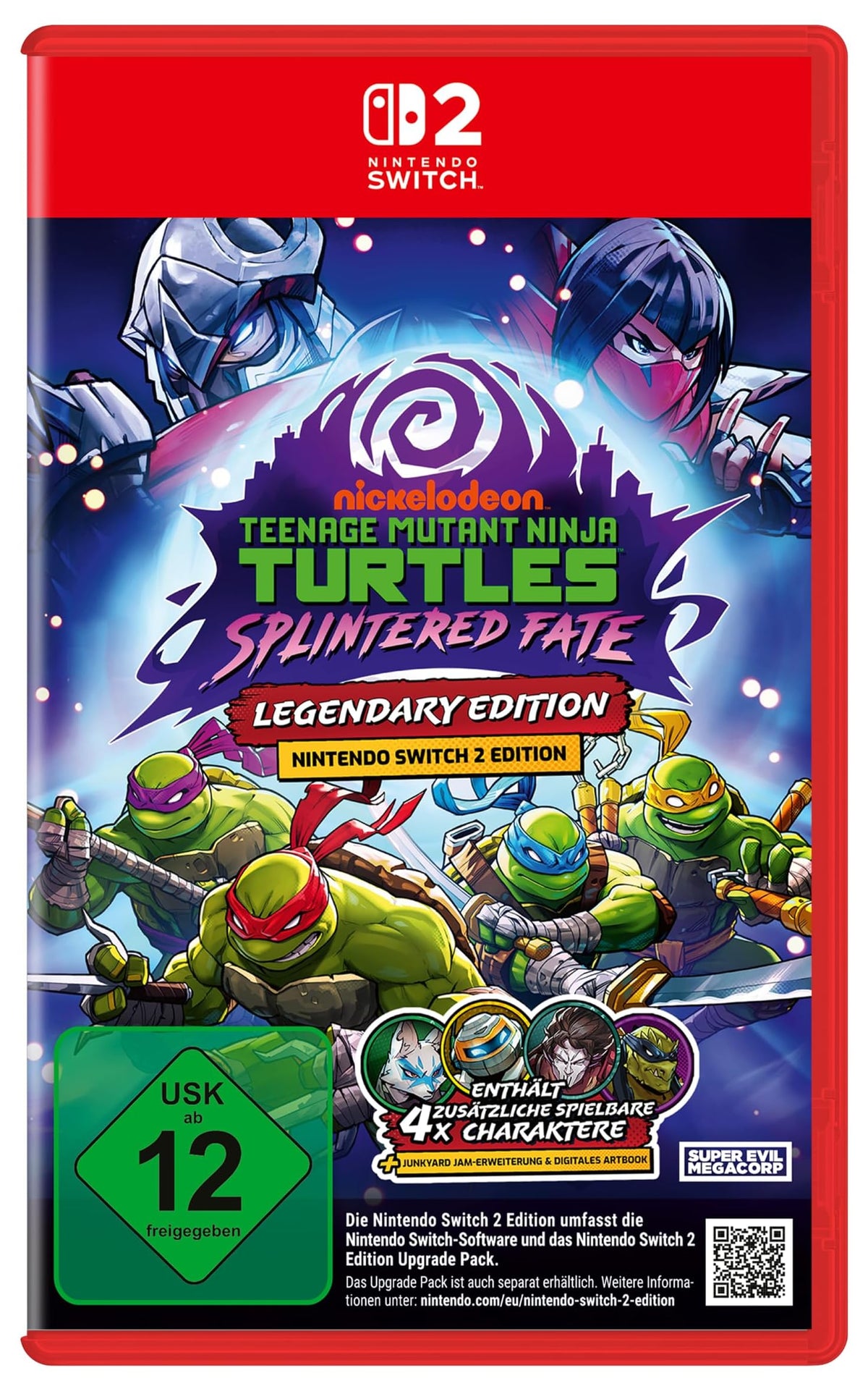 Teenage Mutant Ninja Turtles: Splintered Fate – Legendary Edition Nintendo Switch 2 game box — genuine sealed, Optrenex UAE