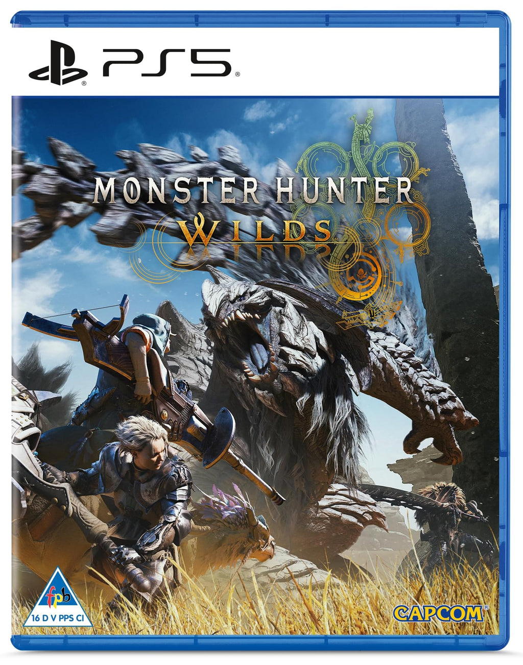 Monster Hunter Wilds PS5 game box — genuine sealed disc, Optrenex UAE