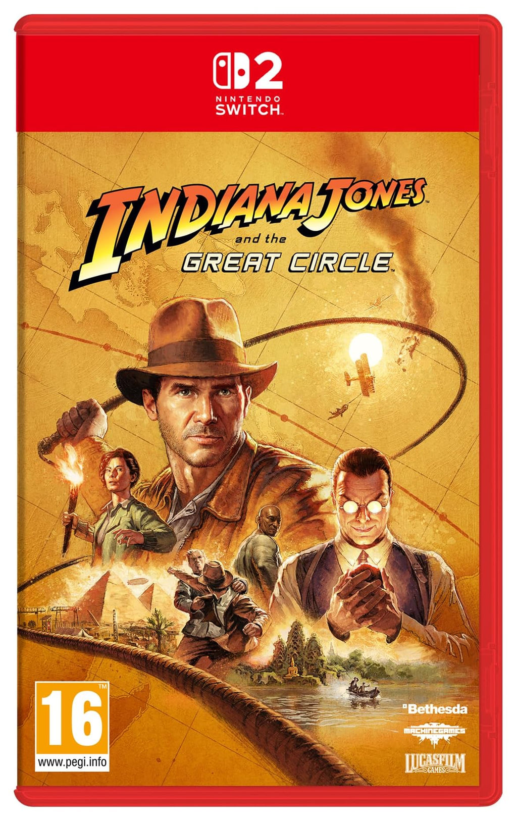 Indiana Jones and the Great Circle Nintendo Switch 2 game box — genuine sealed, Optrenex UAE