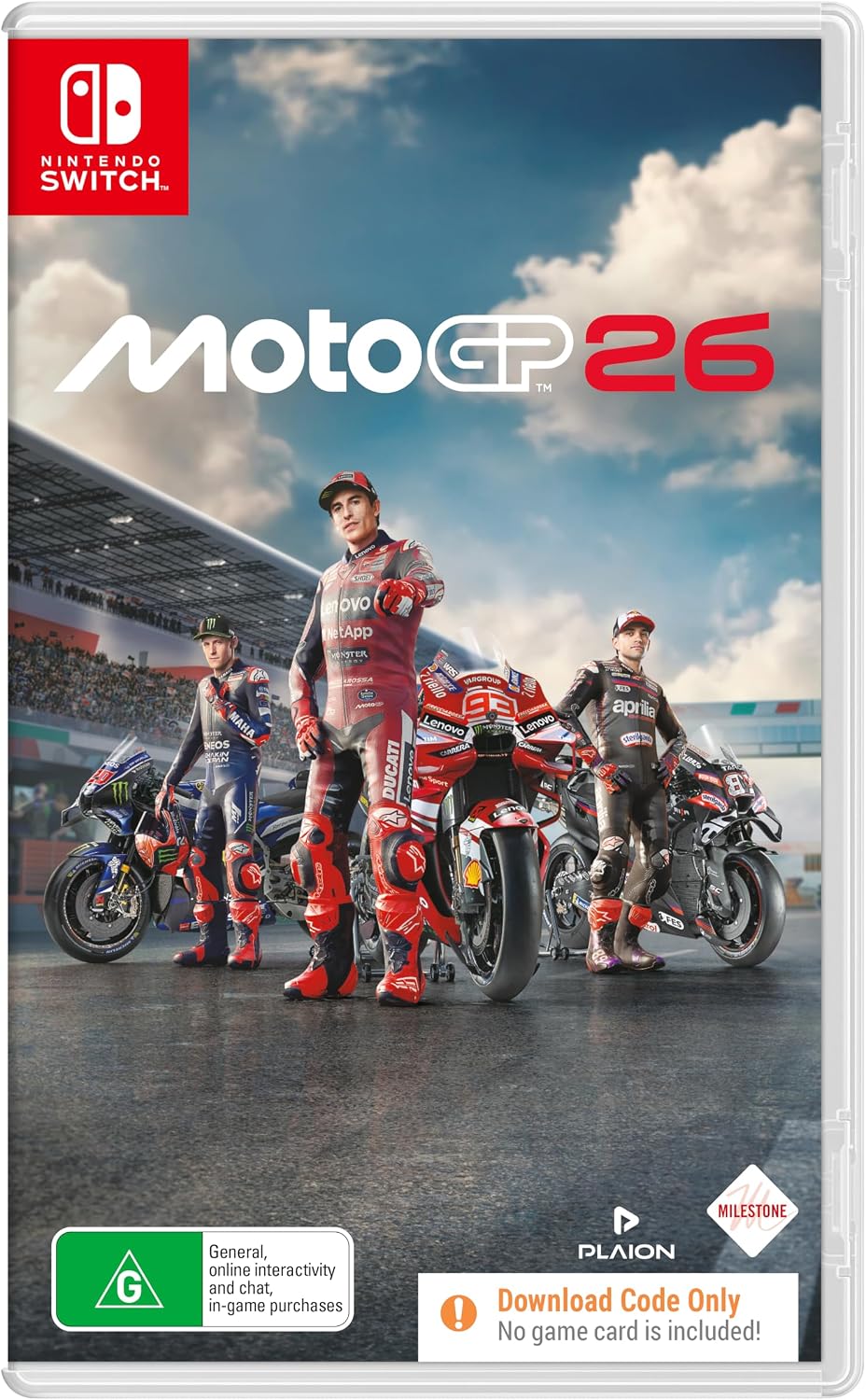 MotoGP 26 Nintendo Switch game box — genuine sealed, Optrenex UAE