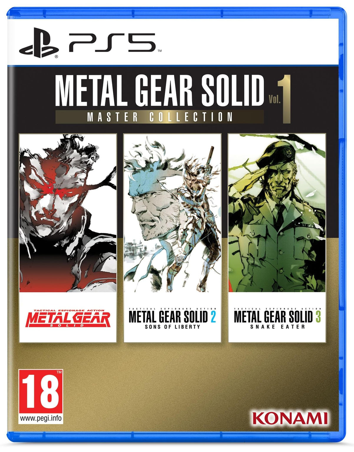 Metal Gear Solid: Master Collection Vol. 1 PS5 game box — genuine sealed disc, Optrenex UAE