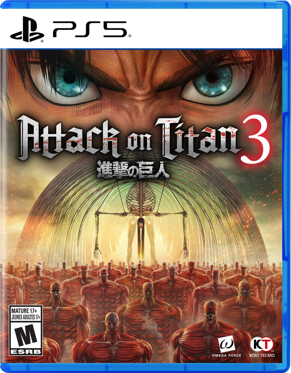 Attack on Titan 3 PS5 game box — genuine sealed disc, Optrenex UAE