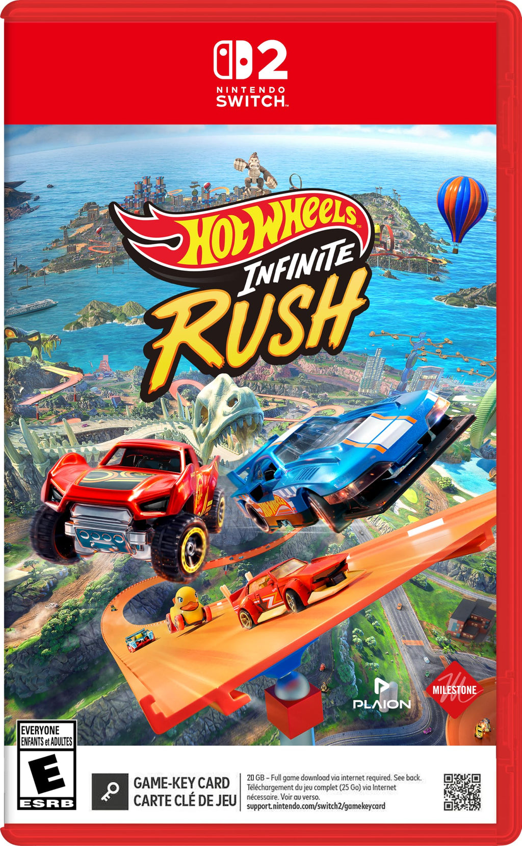 Hot Wheels: Infinite Rush Nintendo Switch 2 game box — genuine sealed, Optrenex UAE