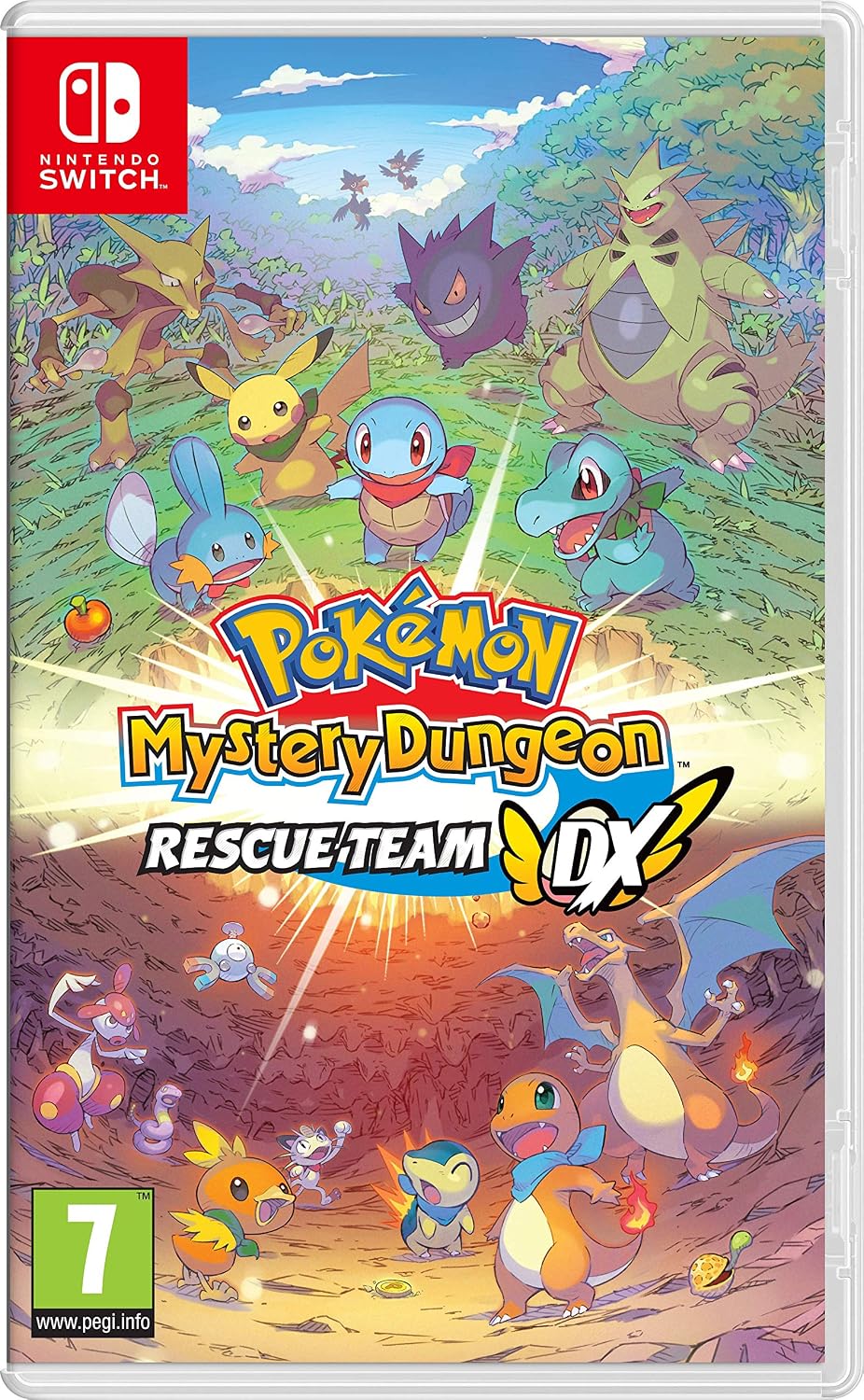 Pokémon Mystery Dungeon: Rescue Team DX Nintendo Switch game box — genuine sealed, Optrenex UAE