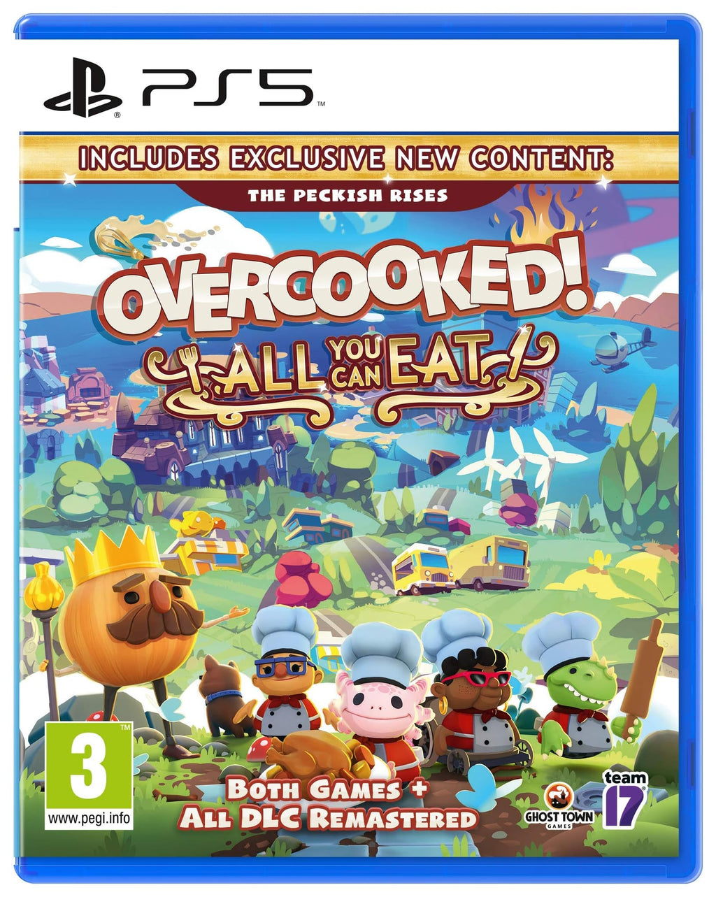 Overcooked! All You Can Eat PS5 game box — genuine sealed disc, Optrenex UAE