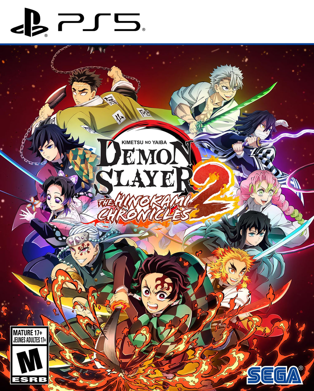 Demon Slayer -Kimetsu no Yaiba- The Hinokami Chronicles 2 PS5 game box — genuine sealed disc, Optrenex UAE