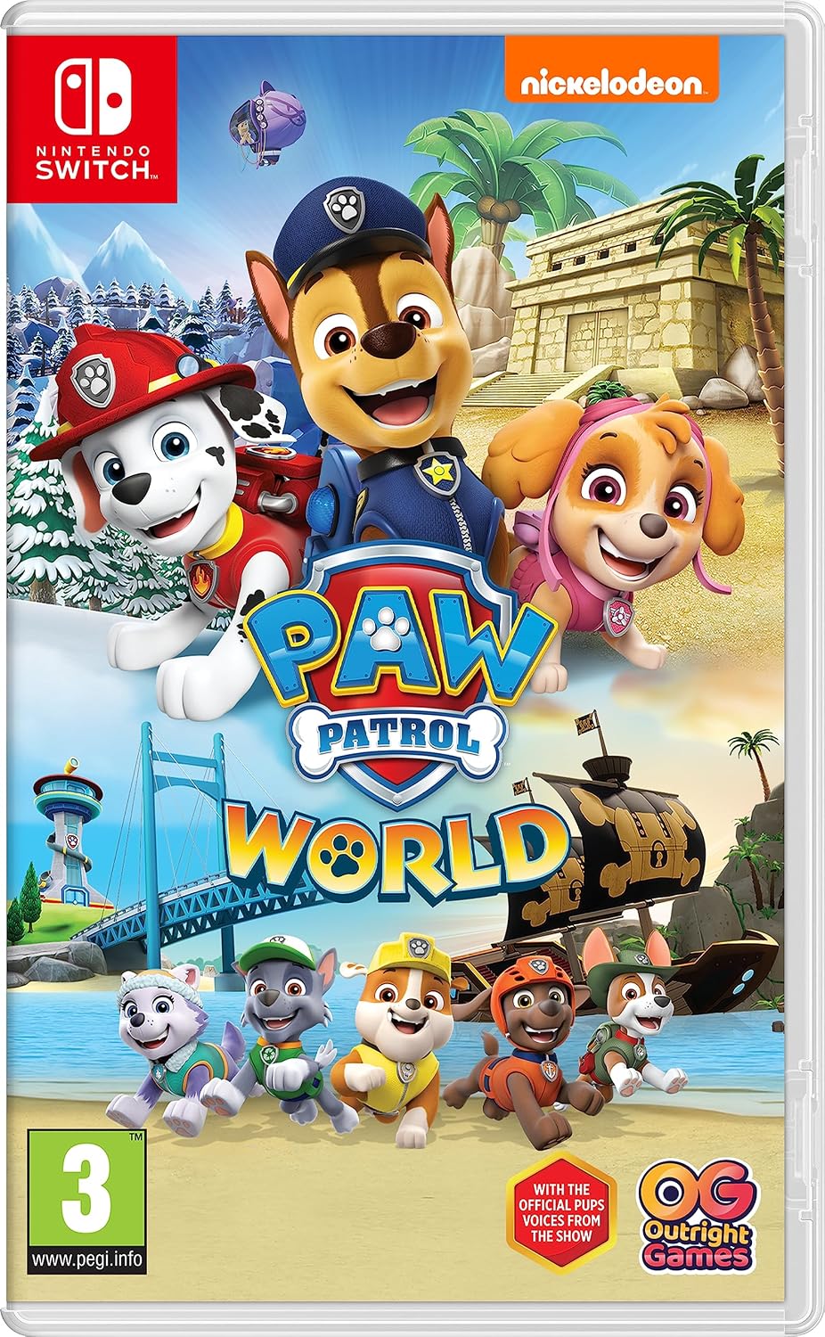 PAW Patrol World Nintendo Switch game box — genuine sealed, Optrenex UAE