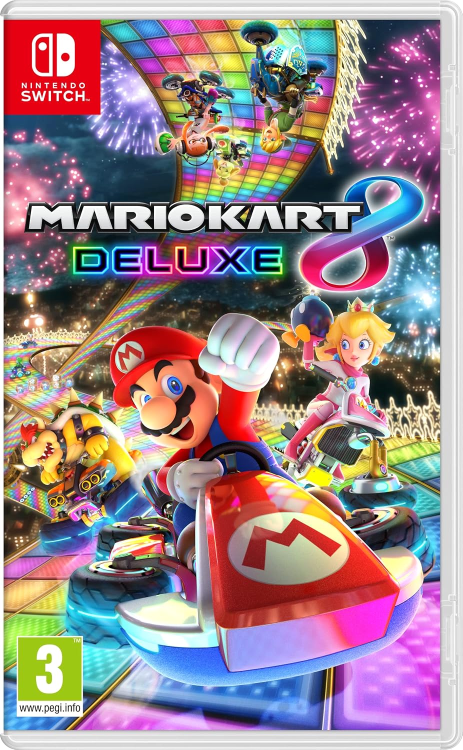 Mario Kart 8 Deluxe Switch retail box — art © Nintendo; removed on request