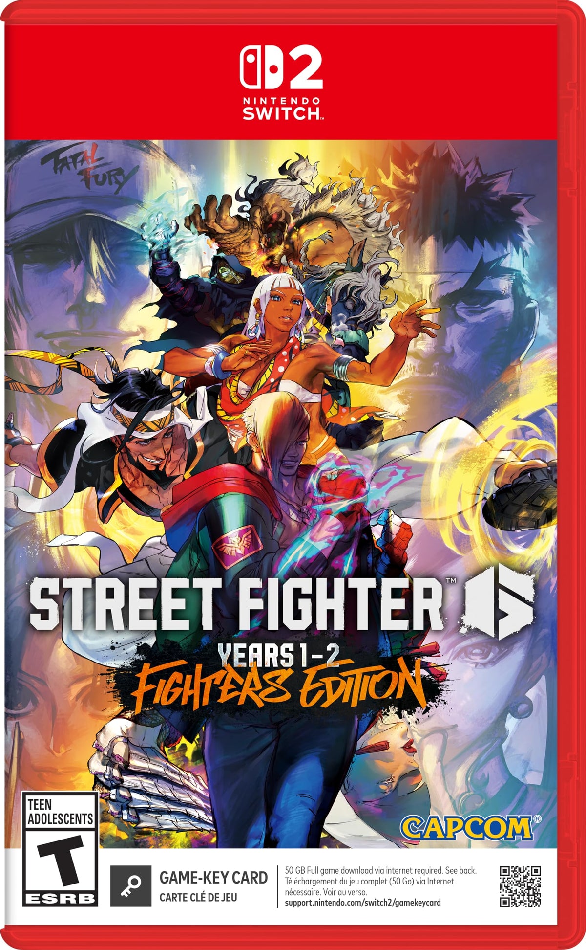 Street Fighter 6 – Years 1-2 Fighters Edition Nintendo Switch 2 game box — genuine sealed, Optrenex UAE